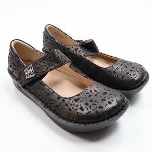 Alegria Paloma Treasure Bronze Leather Mary Jane Shoes